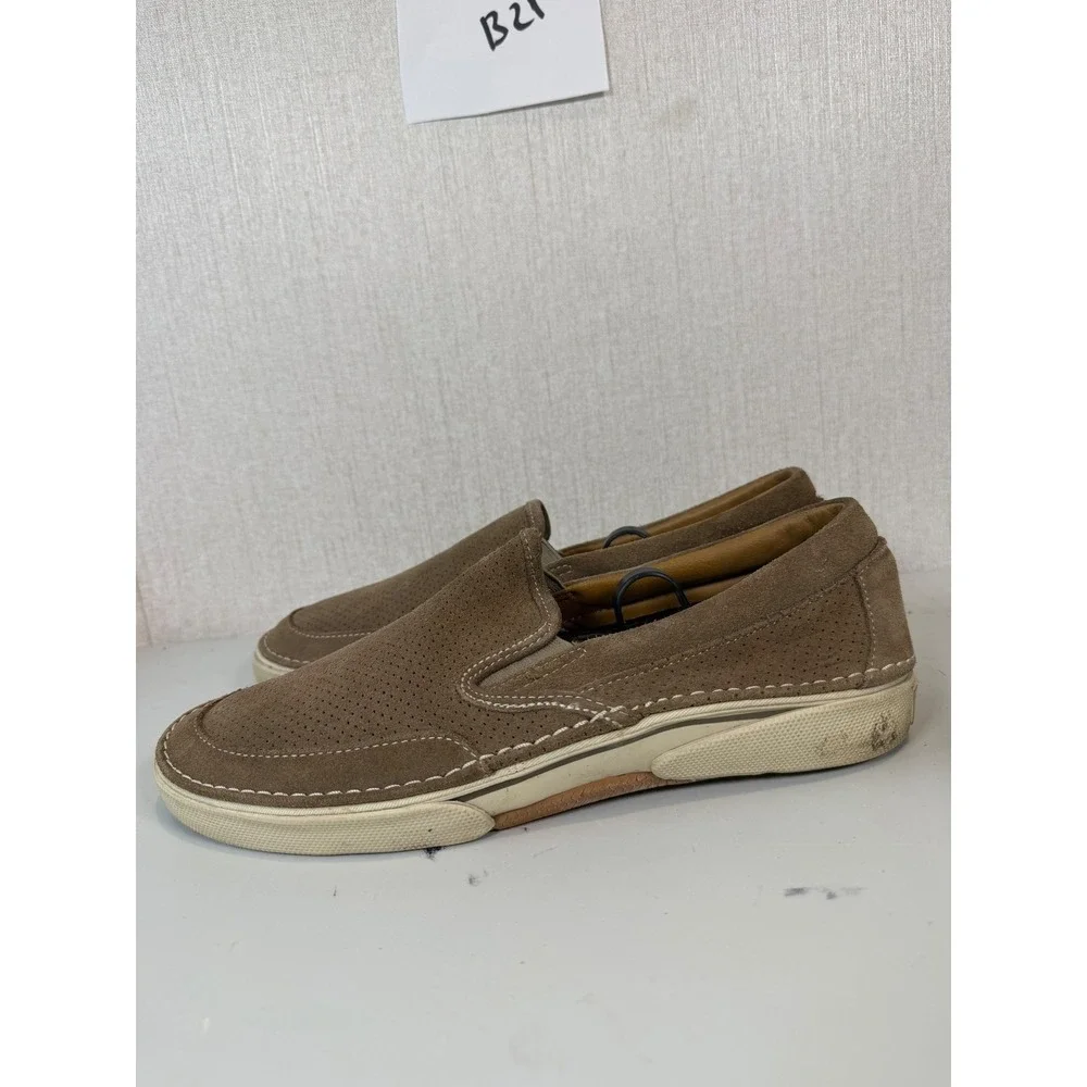 Sperry Top-Sider Largo Slip-On‎ Taupe Suede Loafer Mens Sz 9.5M Shoes 0456761